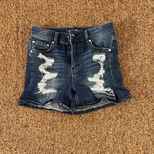 Jean shorts, size: 7, dark